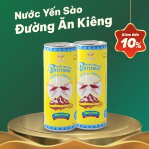 Nước Yến Sào Pomnest Đường Ăn Kiêng Lon 240ml
