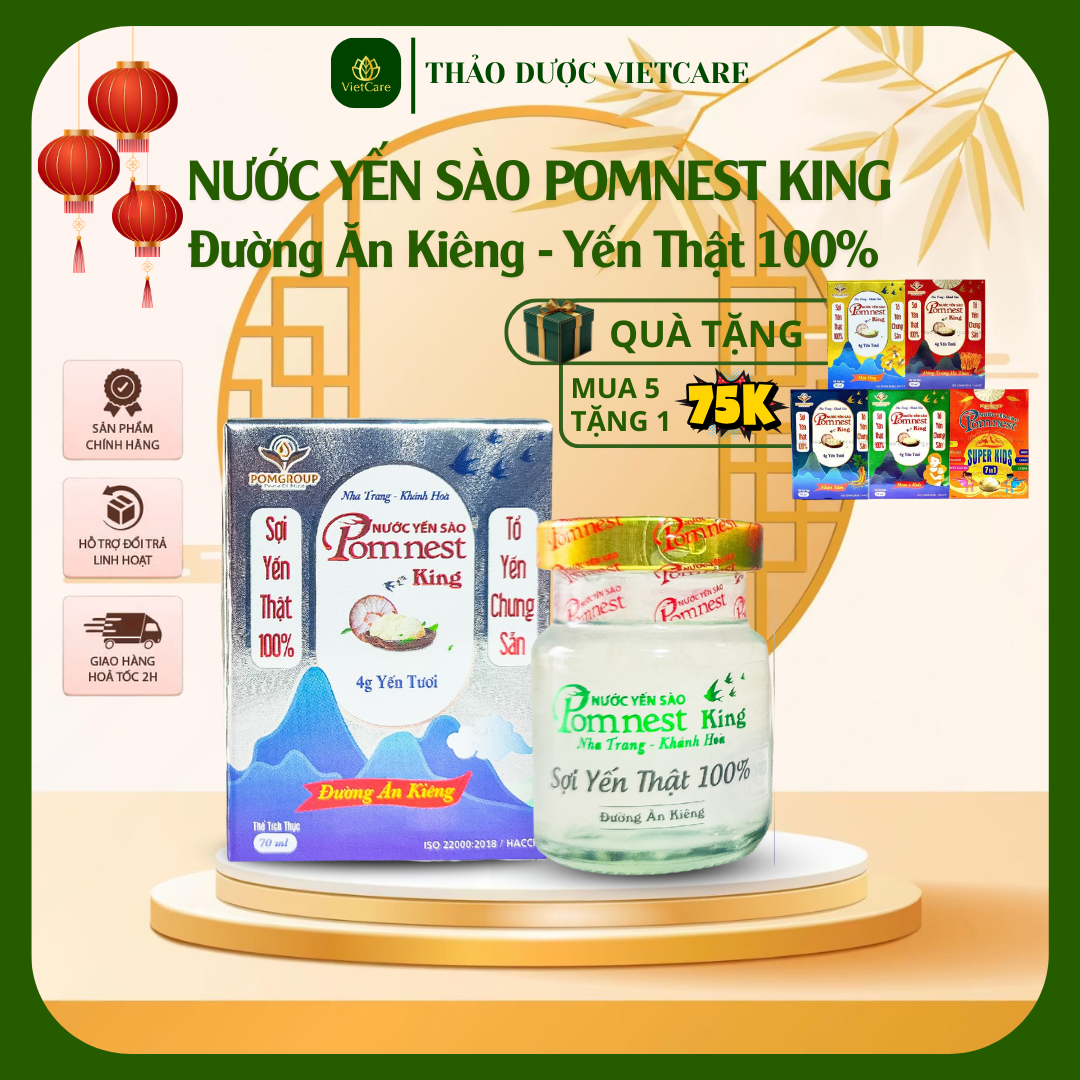 Yến sào Pomnest King Đường ăn kiêng