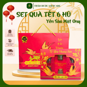 Set Quà Tết Yến Sào Pomnest Mật Ong (Hộp 6 hũ x 70ml)