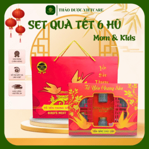 Set Quà Tết Yến Sào Pomnest Mom & Kids (Hộp 6 hũ x 70ml)