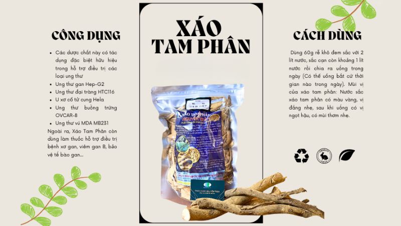 Trà xáo tam phân sử dụng thế nào?