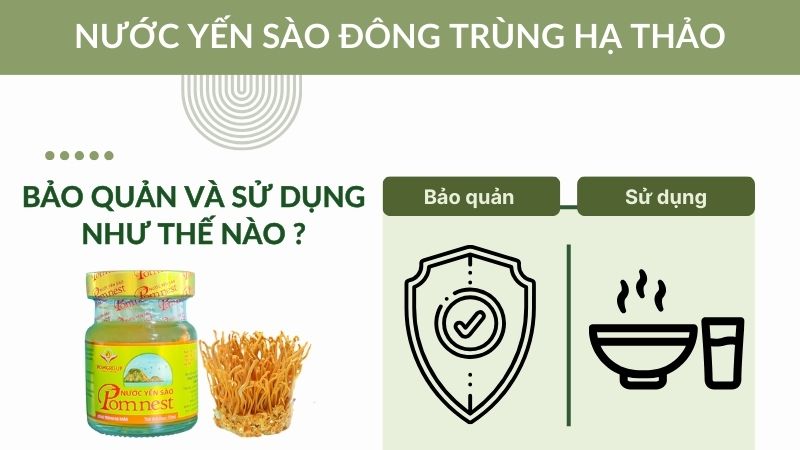 Cách sử dụng yến sào và đông trùng hạ thảo