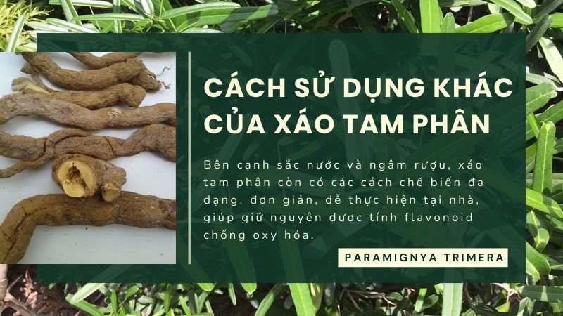 Các cách sử dụng xáo tam phân