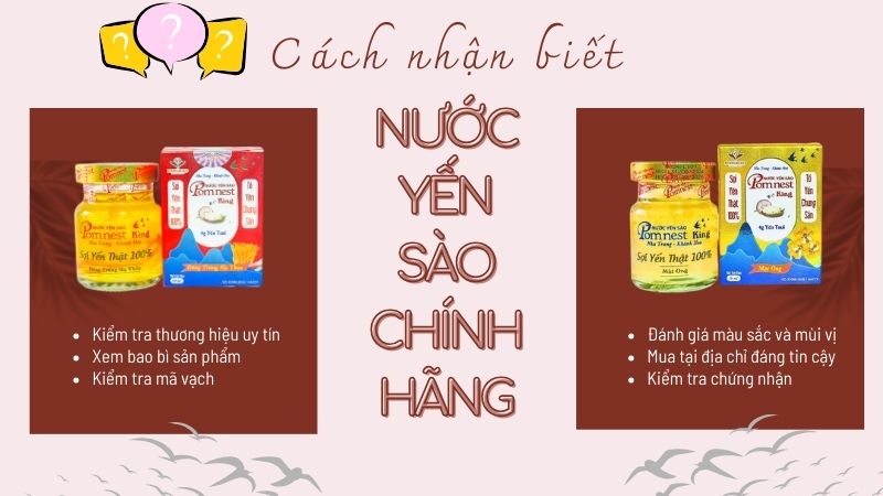 Cách nhận biết nước yến sào cao cấp