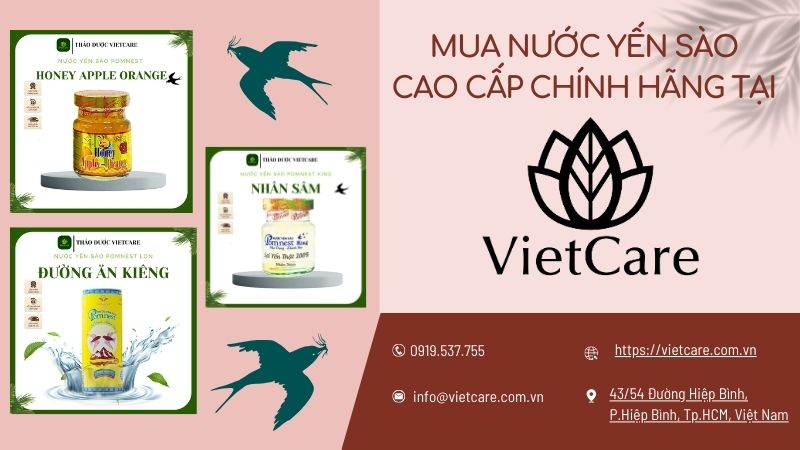 Mua nước yến sào cao cấp chính hãng