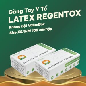 Găng tay Y tế Latex Regentox không bột ValueBox (100 cái/hộp)