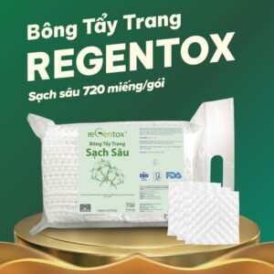 Bông tẩy trang Regentox MỀM MỊN/SẠCH SÂU (720 miếng/gói)
