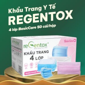 Khẩu trang Regentox 4 lớp BasicCare (50 cái/hộp)