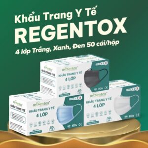 Khẩu trang y tế Regentox 4 lớp (50 cái/hộp)
