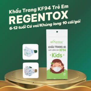 Khẩu trang KF94 trẻ em Regentox 6-12 tuổi (10 cái/gói)