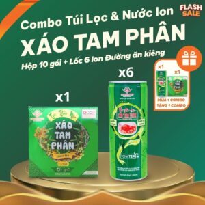 [Mua 1 Tặng 1 ] Combo Trà Túi Lọc Và Nước Thảo Mộc Xáo Tam Phân Đường Ăn Kiêng