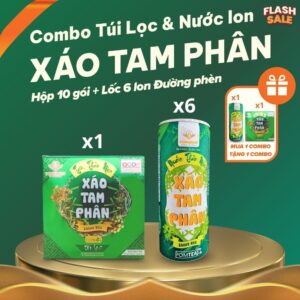 [Mua 1 Tặng 1 ] Combo Trà Túi Lọc Và Nước Thảo Mộc Xáo Tam Phân Đường Phèn